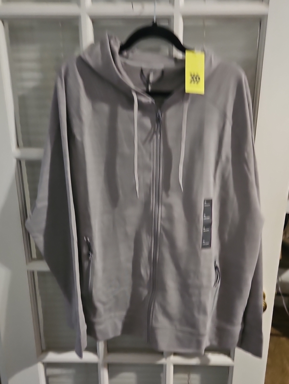 NWT All in Motion Gray Hoodie Jacket. Sz XL